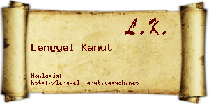 Lengyel Kanut névjegykártya